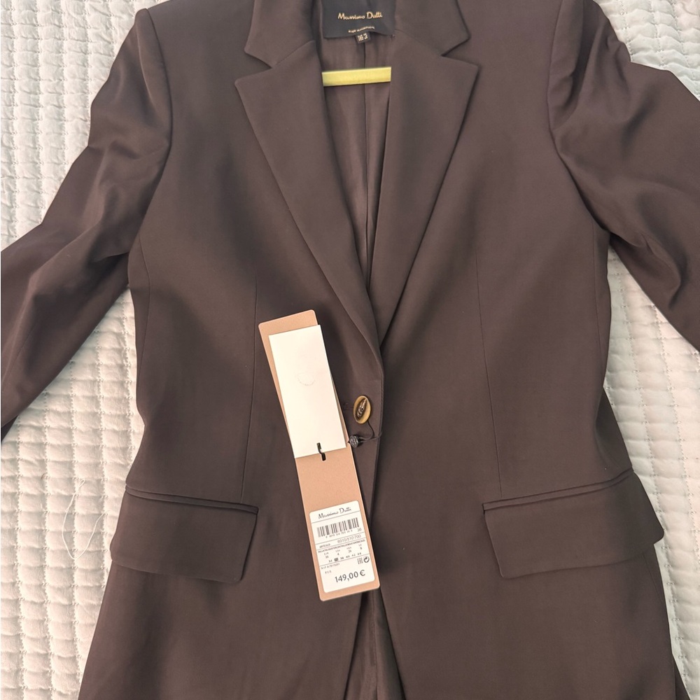 Massimo Dutti Dark Brown Jacket